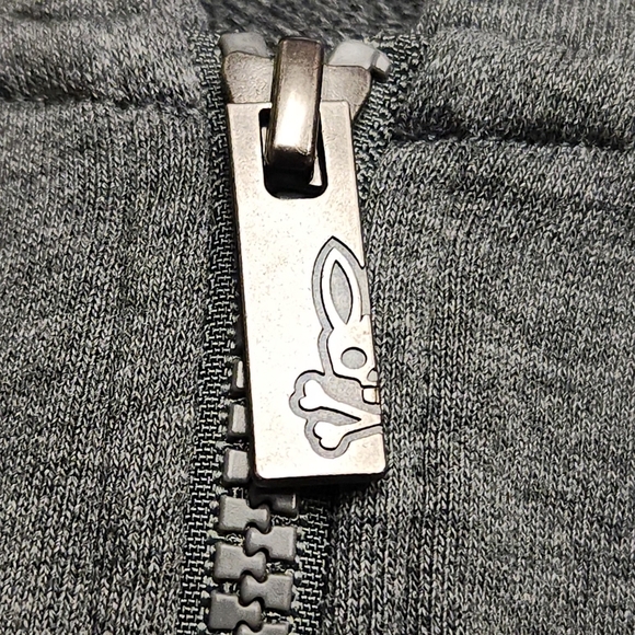 PSYCHO BUNNY Kid's Warwick Color Block Logo Hoodie In Heather Storm Size XS 5-6 - Picture 6 of 16